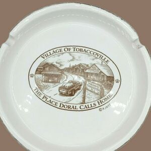RJ Reynolds Doral Ashtray Village of Tobacco Ville North Carolina Retro Vintage